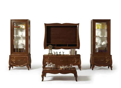 TV set living room display cabinet TV modern wood furniture cupboard style group Italian