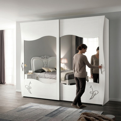 Wardrobe multipurpose shelves cabinet shelf storage wardrobe mirror
