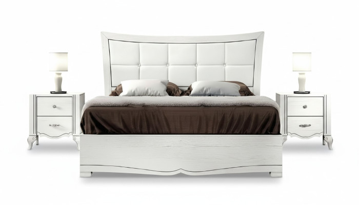 Bedroom bed nightstand beds wood set modern nightstands 3-piece set.