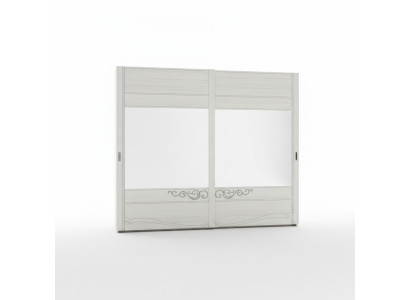 Wardrobe Cabinet Shelf Storage Closet Modern Mirror Wood Design
