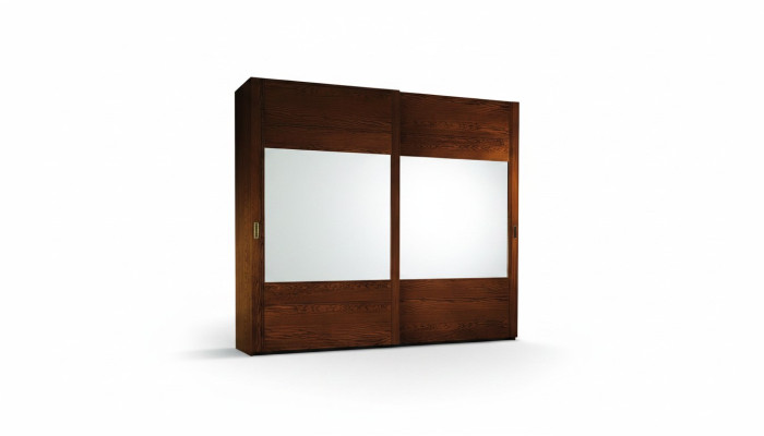 Wardrobe Closet Shelf Storage Coat Rack Modern Mirror Wood Design