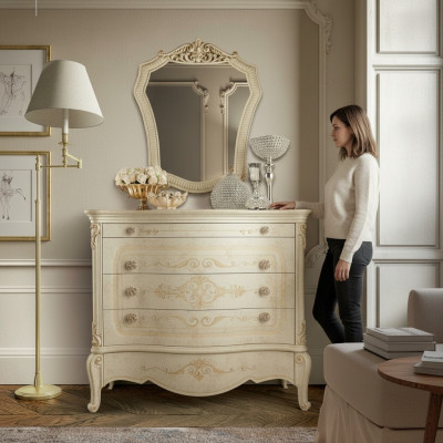 Chest cabinet chests luxury cabinet shelf console furniture wooden cabinet Italy new