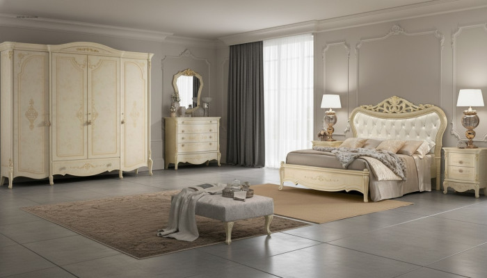 Chesterfield Bed Luxury Beds Upholstered Bed Double Bed Classic Wood Hotel