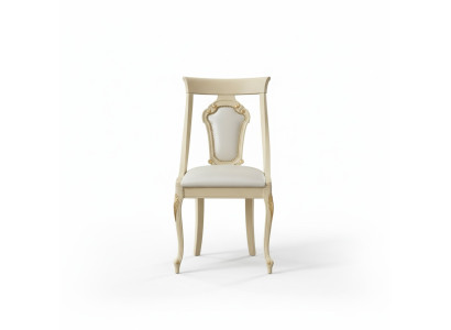 Dining chair chair dining chairs wood design style baroque beige backrest seat