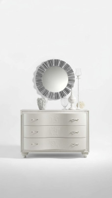 Set chest of drawers mirror luxury console dressers bedroom stool complete wood