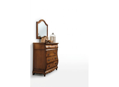 Dresser Sideboard Cabinet Wood Dressers Italian Furniture Solid Mirror 2-piece
