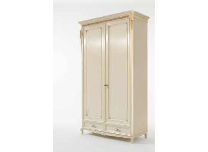 Solid wood wardrobe closet massive bedroom furniture Italian wooden cabinet