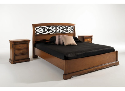 Wood double bed beds solid wood bedroom furniture Vaccari cav giovanni bed