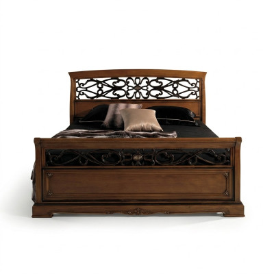 Bedroom set bed with 2 nightstands bed design furniture 3-piece set.