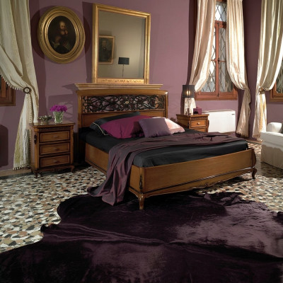 Bed Double Bed Design Bedroom Solid Wood Vaccari cav giovanni Furniture New