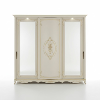 Wardrobe bedroom mirrors wardrobes closet white wood Italy