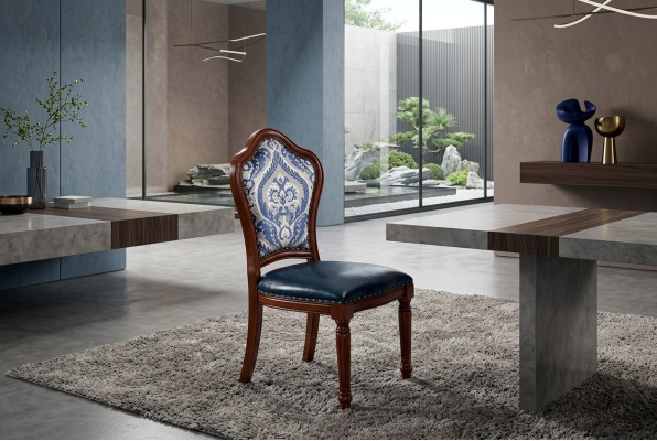 Complete set dining room group wooden chairs dining furniture luxury furniture 6