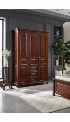 Wardrobe Bedroom Wood Classic Design Furniture Cabinets New