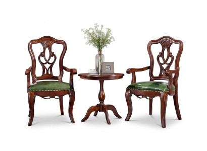 Chair, coffee table, side table, designer living room table set 3-piece set.
