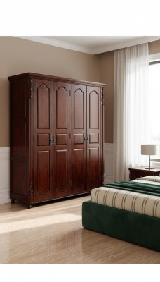 Wardrobe Bedroom Wood Cabinet Style Cabinets Furniture Baroque