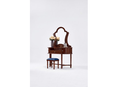 Classic Furniture Solid Wood 2-Piece Luxury Vanity Stool Bedroom