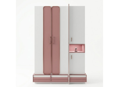 Wardrobe Closet Bedroom Cabinets Two-tone Youth Wardrobes