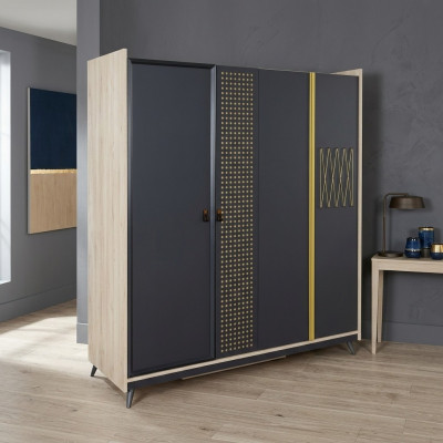 Wardrobe closet youth room cabinets tall cabinet youth wardrobes