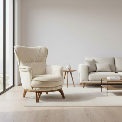 Chair luxury design textile living room classic style lounge furniture