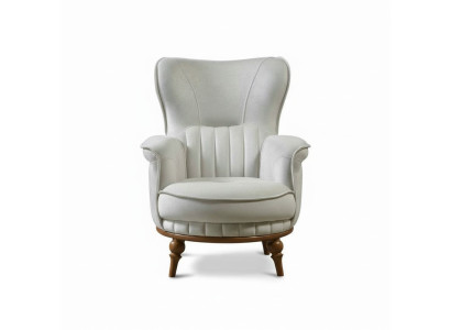 Armchair Luxury Design Textile Living Room Classic Style Furniture Lounge