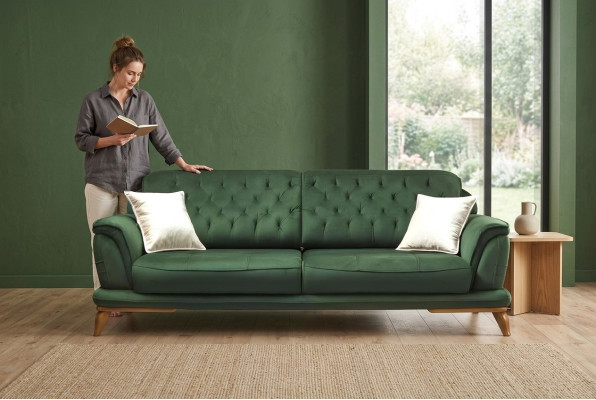 Sofa 3-seater Classic Couches Luxury Furniture Sofas Fabric Couch