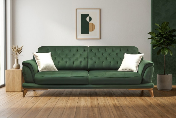 Sofa 3-seater Classic Couches Luxury Furniture Sofas Fabric Couch