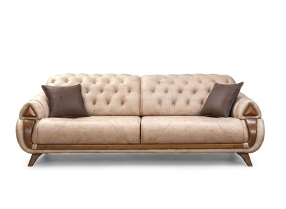 Sofa three-seater couch upholstery design seat sofas room furniture leather