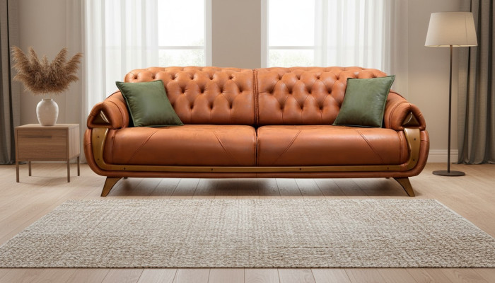 Three-seater luxury 3-seater couch upholstered classic seating sofas room