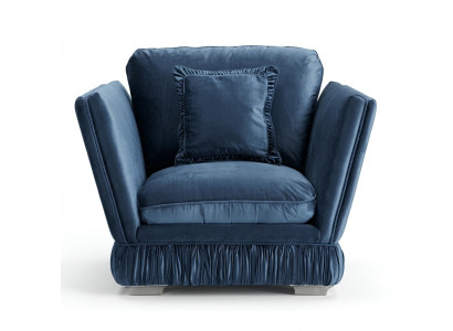 Chair Couch Upholstered Designer Textile Single Seat Upholstered Sofa Velvet