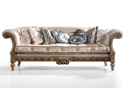 Chesterfield Classic Three-Seater Sofa Living Room Textile Sofa 3-Seater Couch