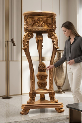 Design Column Antique Decorative Column Plant Column Stand Pedestal Baroque