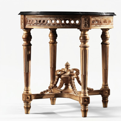 Coffee table table living room table wood royal side baroque furniture side table