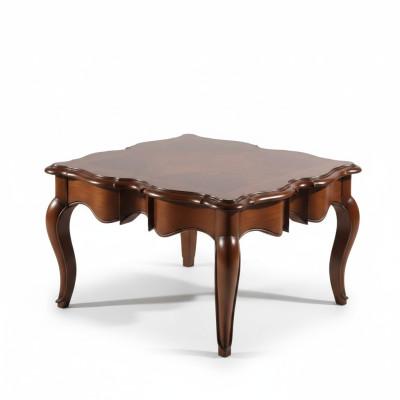 Baroque Rococo Side Table Coffee Table Solid Wood Furniture Tables Italy New