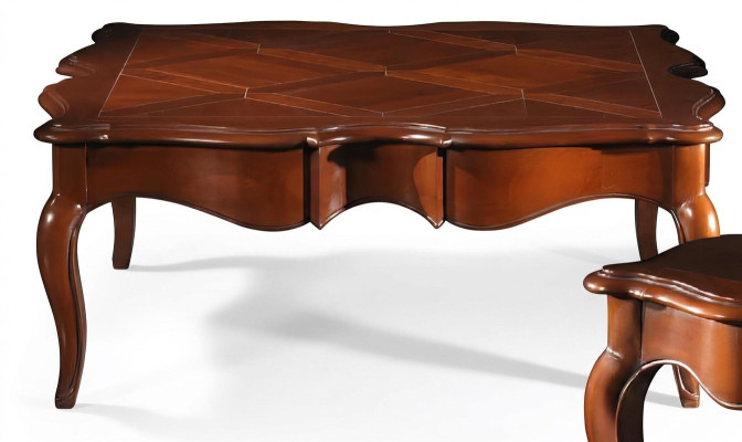 Side table XXL solid wood table 112x112cm furniture Italian design tables