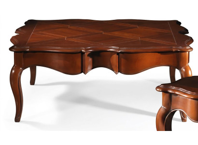 Side table XXL solid wood table 112x112cm furniture Italian design tables