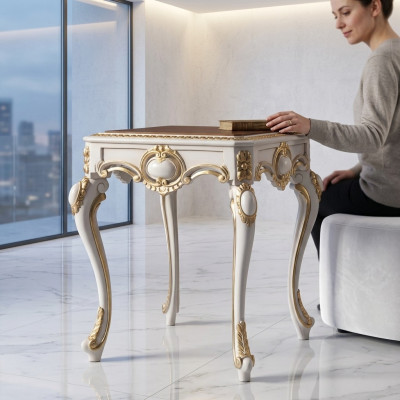 Baroque Table Side Table Wooden Table Italian Furniture Side Tables Rococo