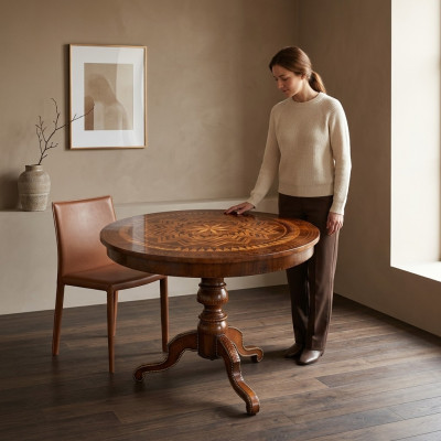 Dining table round table dining room living room set wood design tables round new