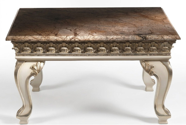 Luxury coffee table side table wood furniture classic tables baroque rococo table