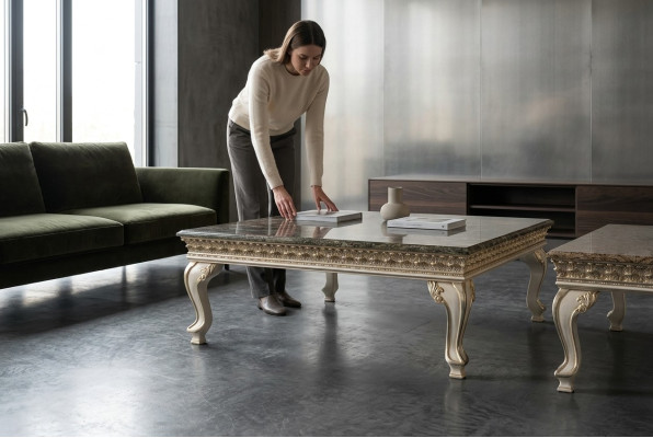 Solid Wood Coffee Table Baroque Rococo Coffee Tables Italian Furniture