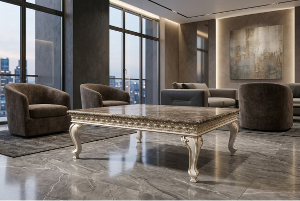 Solid Wood Coffee Table Baroque Rococo Coffee Tables Italian Furniture