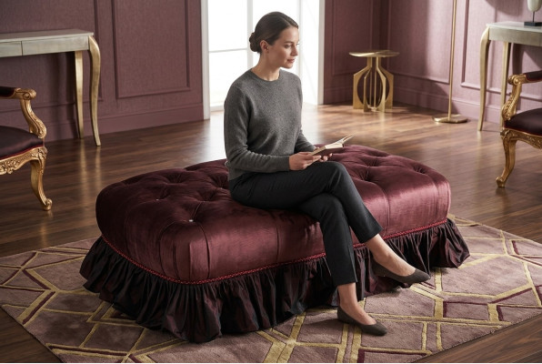 Pouf footstool round stool upholstered stool seat stool bathroom stool ottoman stool