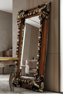 Classic design mirror Italian wall mirrors wood standing wall mirror new