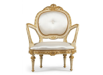 Dining room chair armchair upholstery furniture classic Italian furnishing throne new