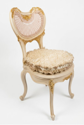 Dining room chair 1 seater armchair wood luxury class baroque rococo furniture design new