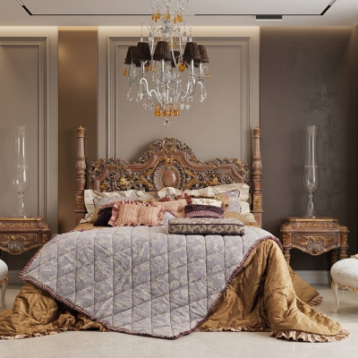 Chesterfield bed furniture beds Italian furnishings double bed luxury Italy