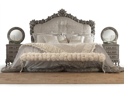 Chesterfield bed double beds leather antique style luxury Italian furniture new