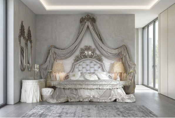 Chesterfield Bed Silver Luxury Bedroom Beds Italian Furniture Design New