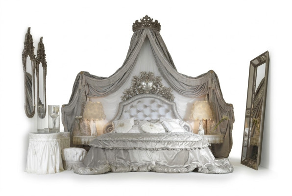 Chesterfield Bed Silver Luxury Bedroom Beds Italian Furniture Design New