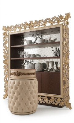 Display cabinet shelf living room bookshelf wood office cabinet cabinets Italy