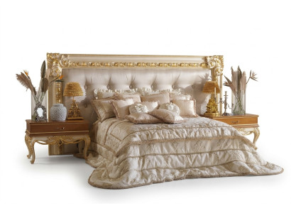 Chesterfield Bed Double Bed Luxury Beds Poster Wood Italian Furniture New